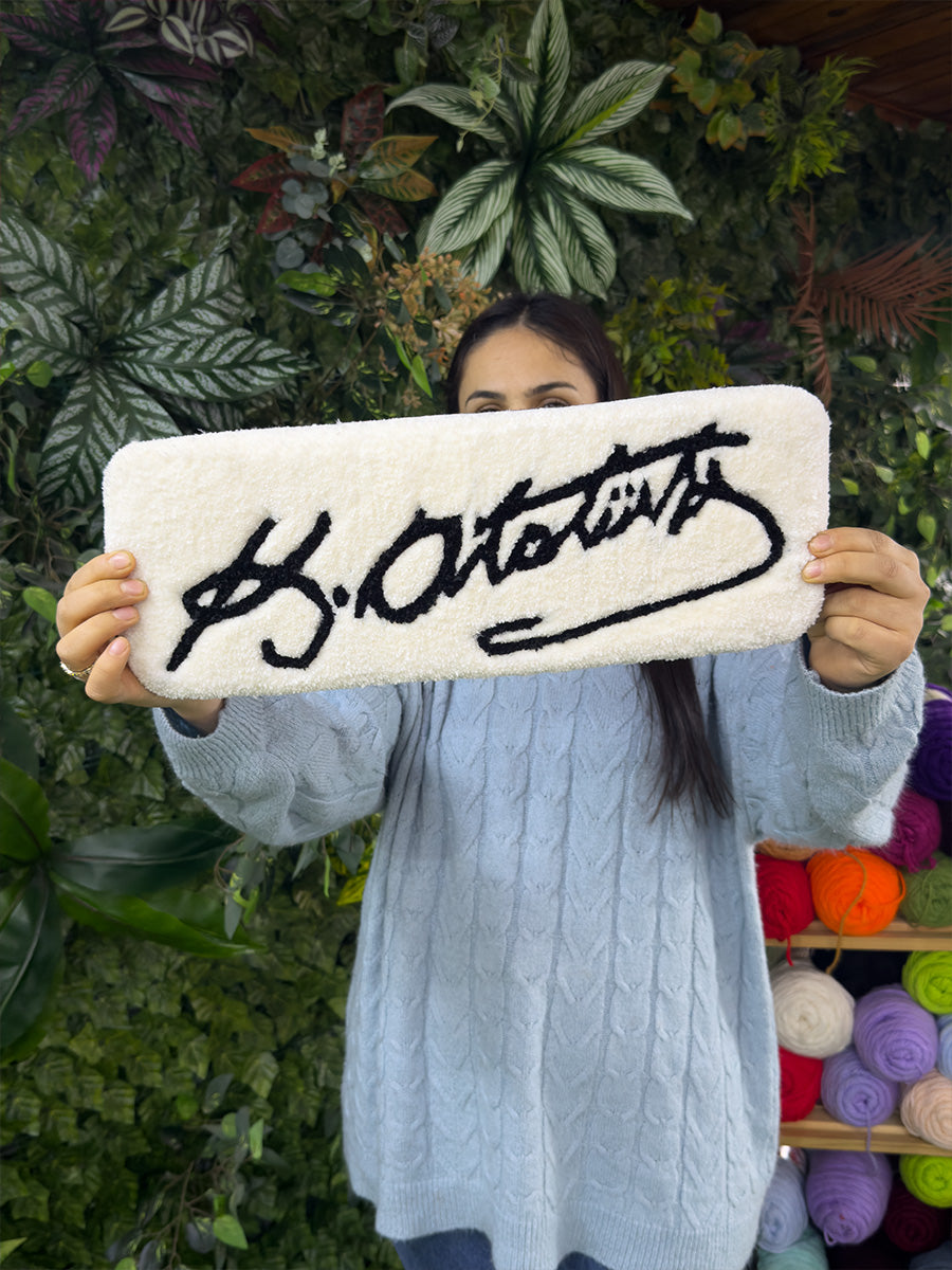 K. Atatürk İmza Edition | El Yapımı Tufting Klavye Pedi