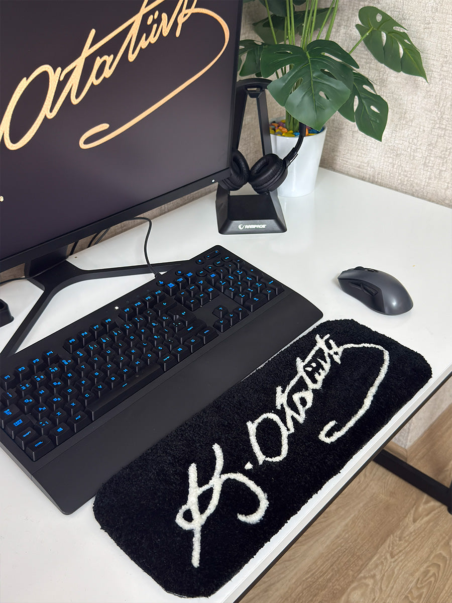 K. Atatürk İmza Edition | El Yapımı Tufting Klavye Pedi