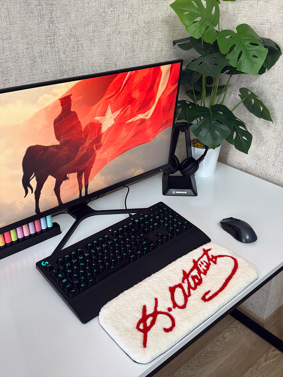 K. Atatürk İmza Edition | El Yapımı Tufting Klavye Pedi