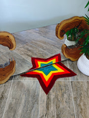 Ayna Önü Halısı - Ayna Önü Kilim Yıldız Tufting Halı