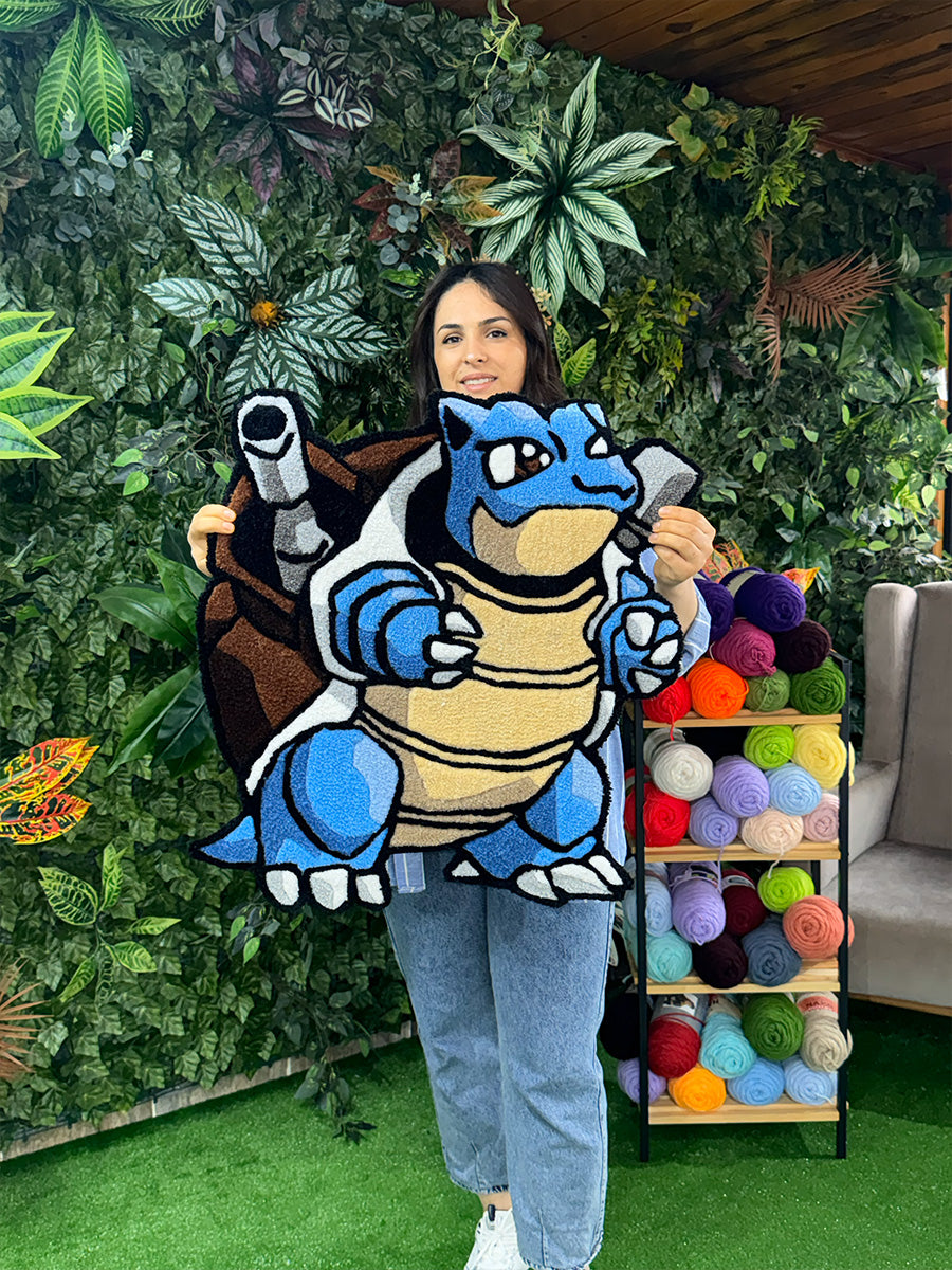 Blastoise Edition | Handmade Tufted Rug