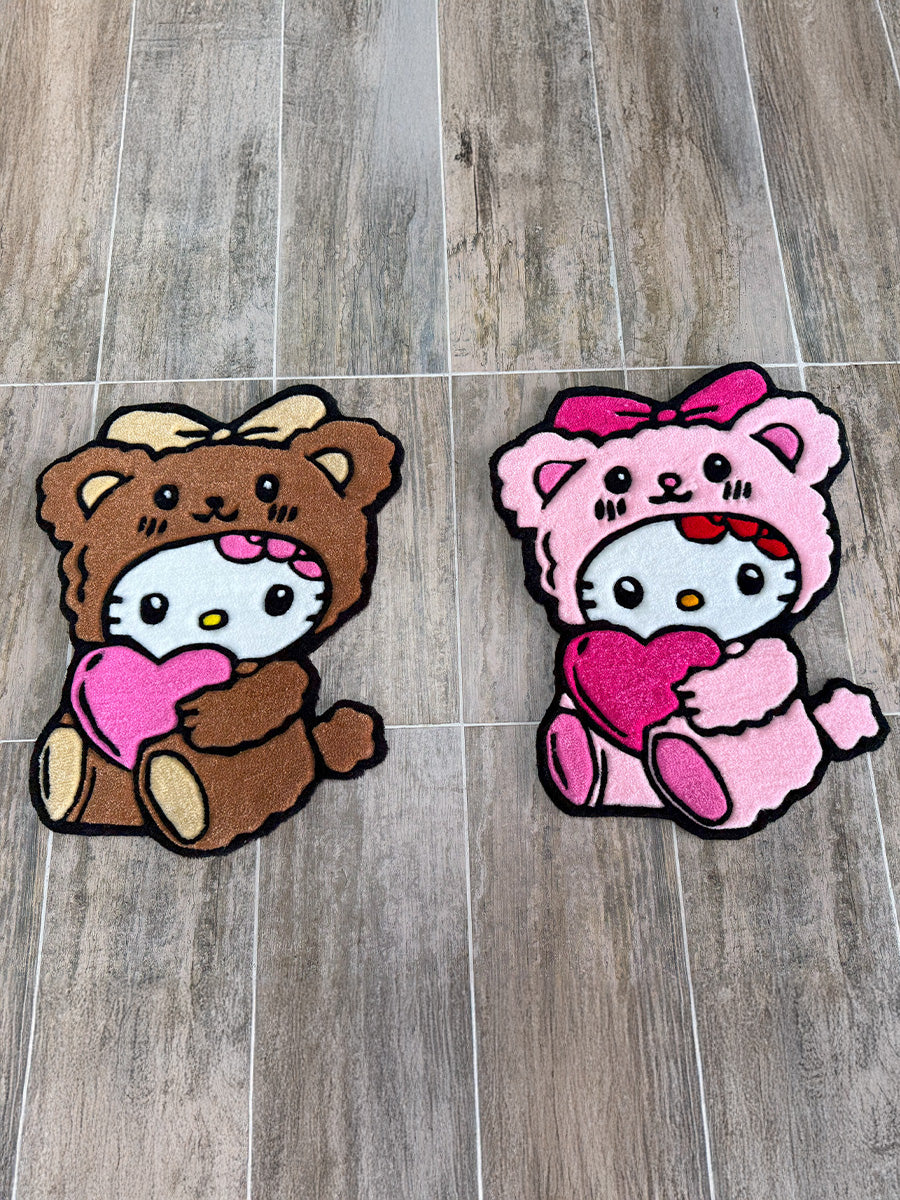 Hello Kitty Ayıcık 2'li Çocuk Halısı Tufting Halısı