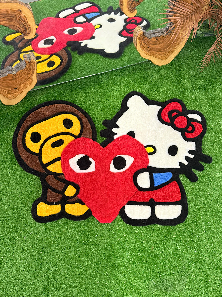 Hello Kitty Baby Milo Edition | Handmade Tufted Rug