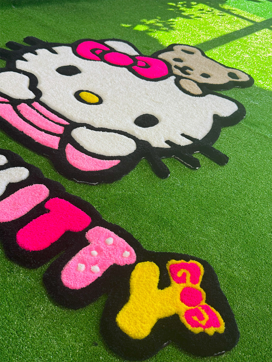 Hello Kitty Set Ayıcıklı Çocuk Halısı Tufting Halı 2'li