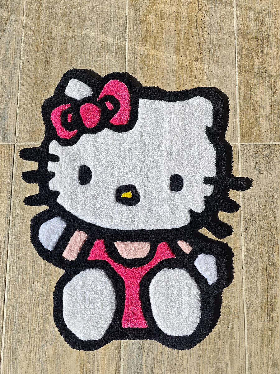 Hello Kitty Tufting Halısı Kilim Hello Kitty Çocuk Odası Halı