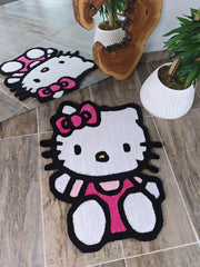Hello Kitty Tufting Halısı Kilim Hello Kitty Çocuk Odası Halı