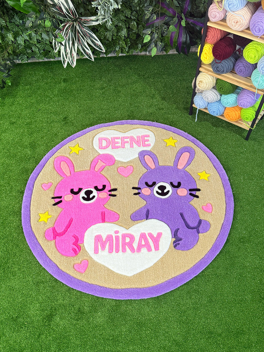 BUNNYA Personalized | Handmade Tufted Rug