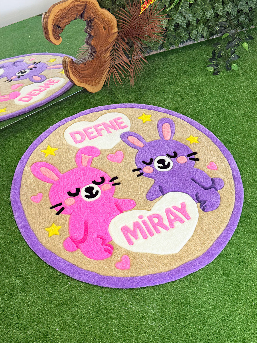 BUNNYA Personalized | Handmade Tufted Rug