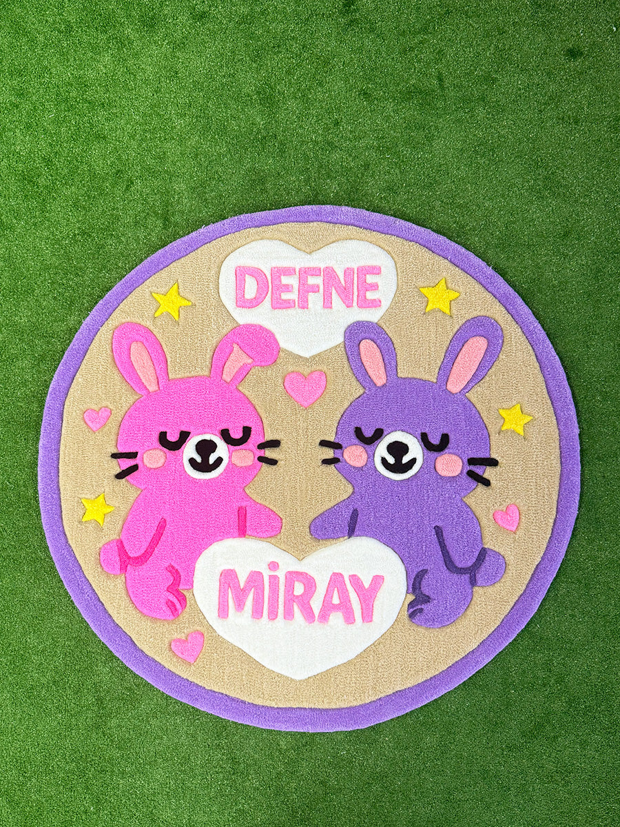 BUNNYA Personalized | Handmade Tufted Rug