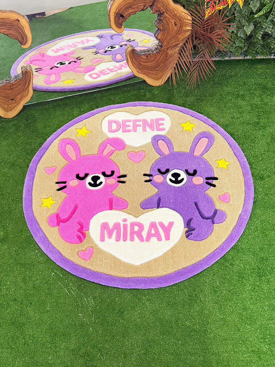 BUNNYA Personalized | Handmade Tufted Rug