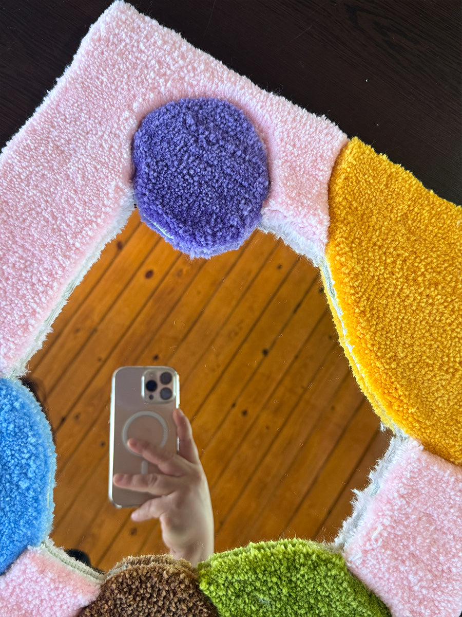 CUBICA Handmade Tufted Mirror