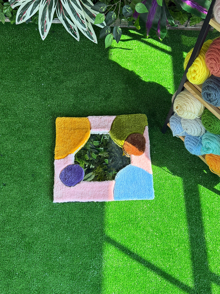 CUBICA Handmade Tufted Mirror