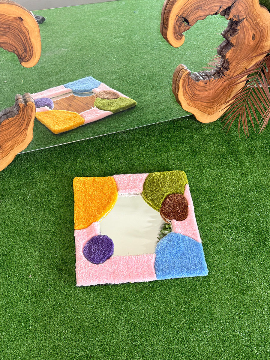 CUBICA Handmade Tufted Mirror