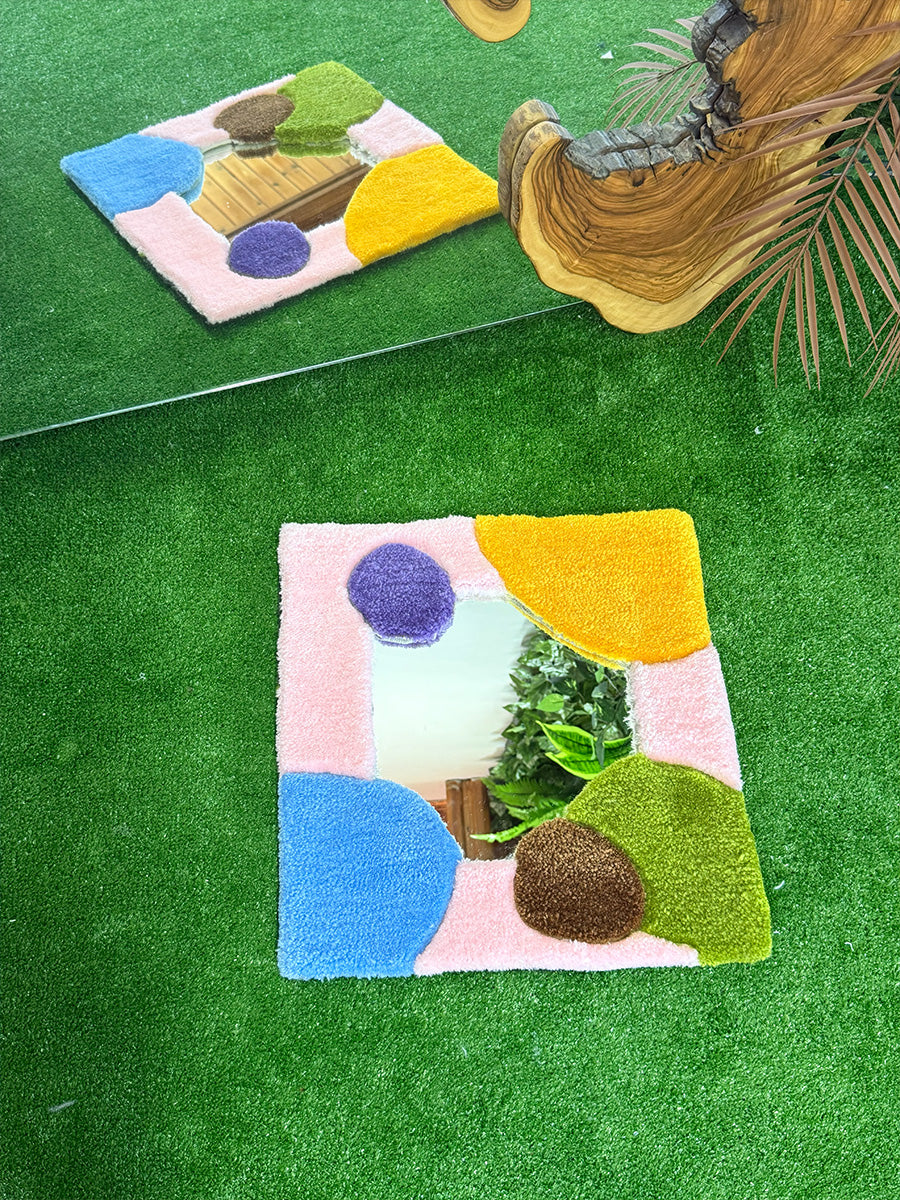 CUBICA Handmade Tufted Mirror