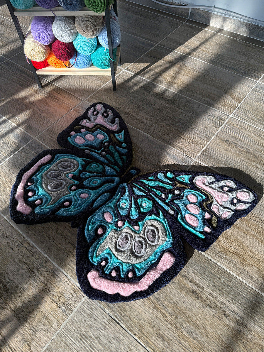 Kelebek Halı Kelebek Desenli Halı Tufting Halısı