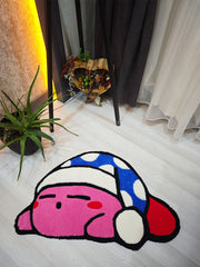 Kirby Dekoratif Halı - Nintendo Çocuk Halısı Tufting Halısı