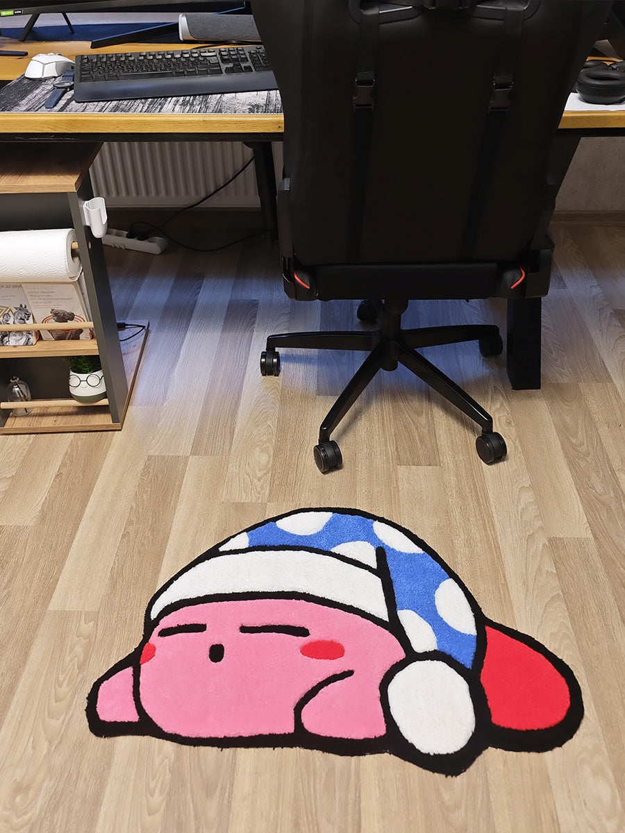 Kirby Dekoratif Halı - Nintendo Çocuk Halısı Tufting Halısı