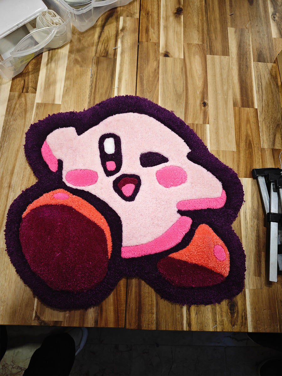 Kirby Halısı - Nintendo Kilim Çocuk Halısı Tufting Halı