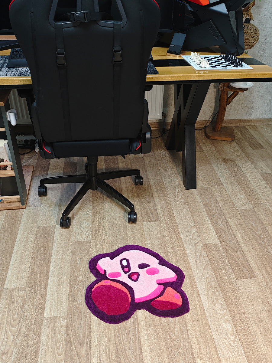 Kirby Halısı - Nintendo Kilim Çocuk Halısı Tufting Halı