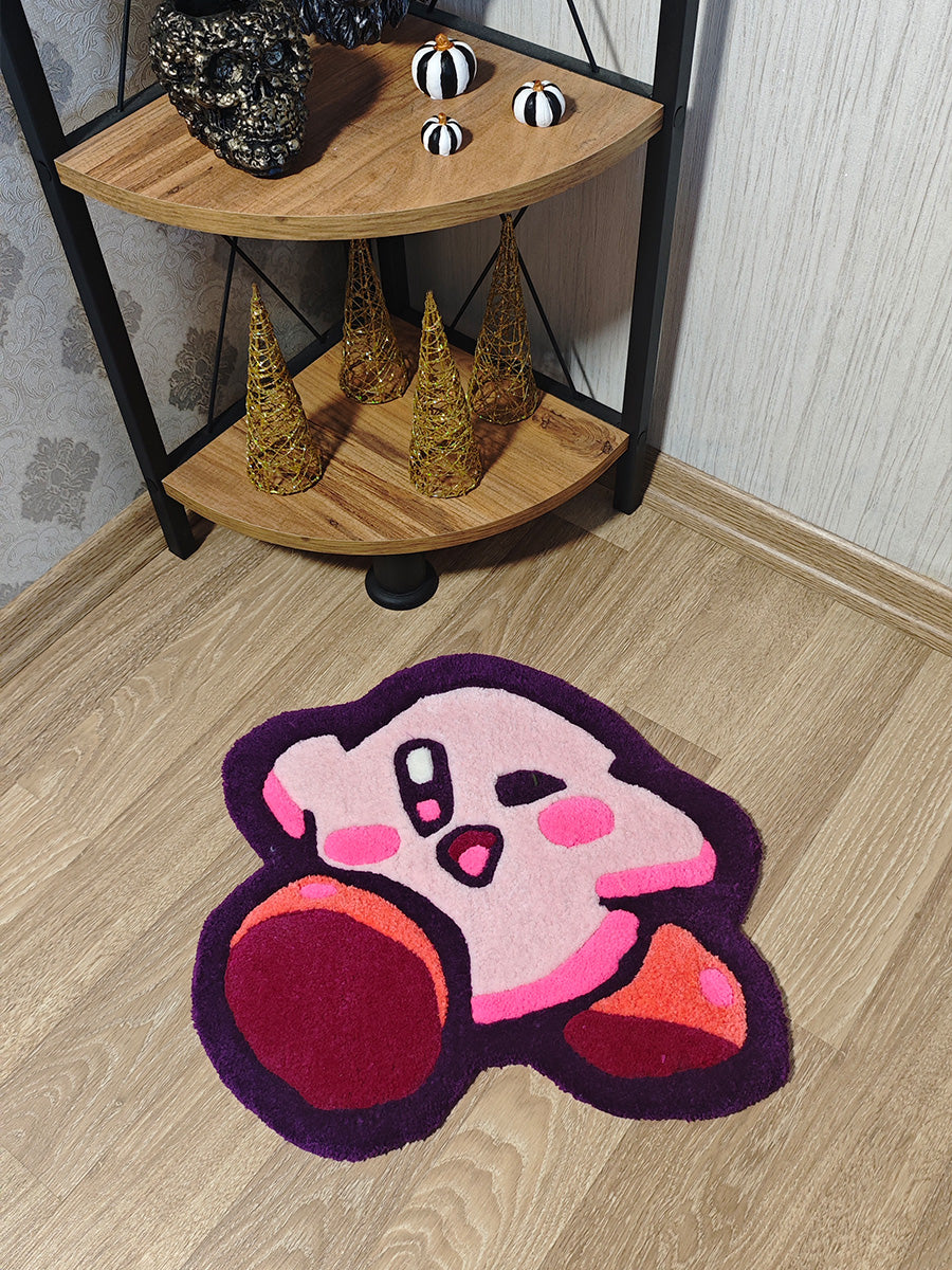 Kirby Halısı - Nintendo Kilim Çocuk Halısı Tufting Halı