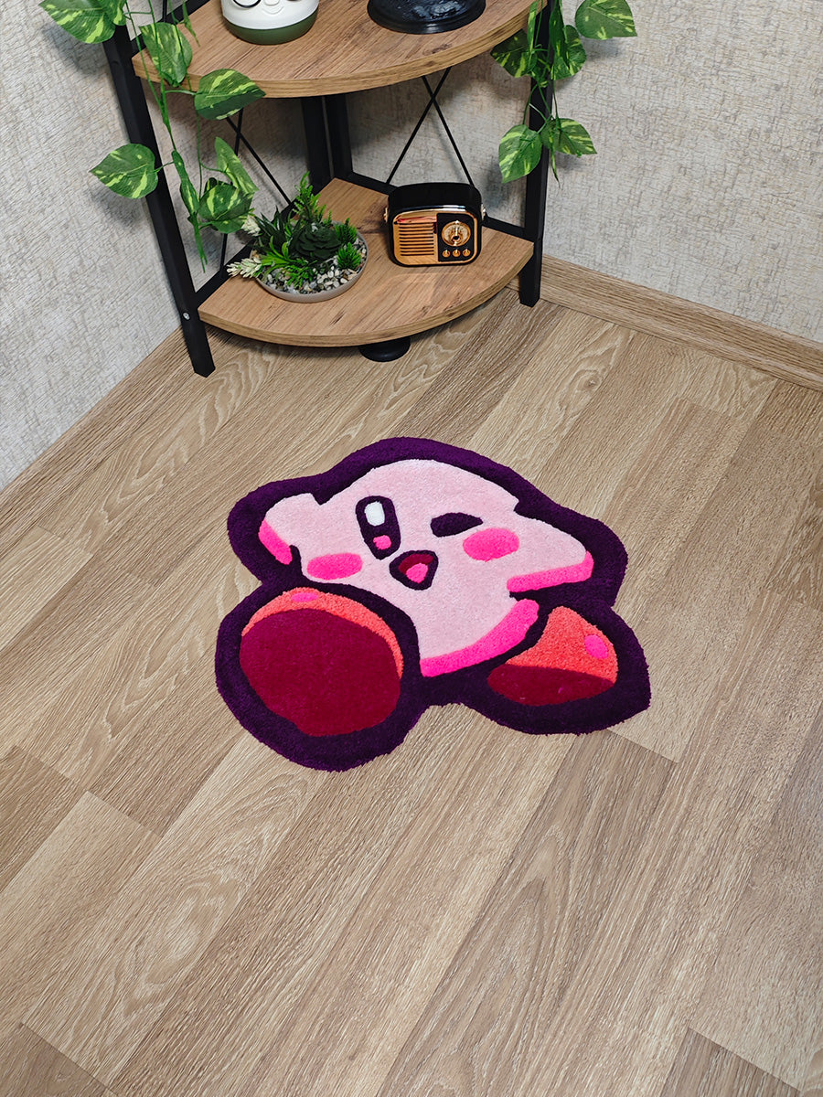 Kirby Halısı - Nintendo Kilim Çocuk Halısı Tufting Halı