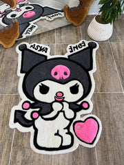 Kuromi Halısı Kuromi Desenli Çocuk Halısı Tufting Halı