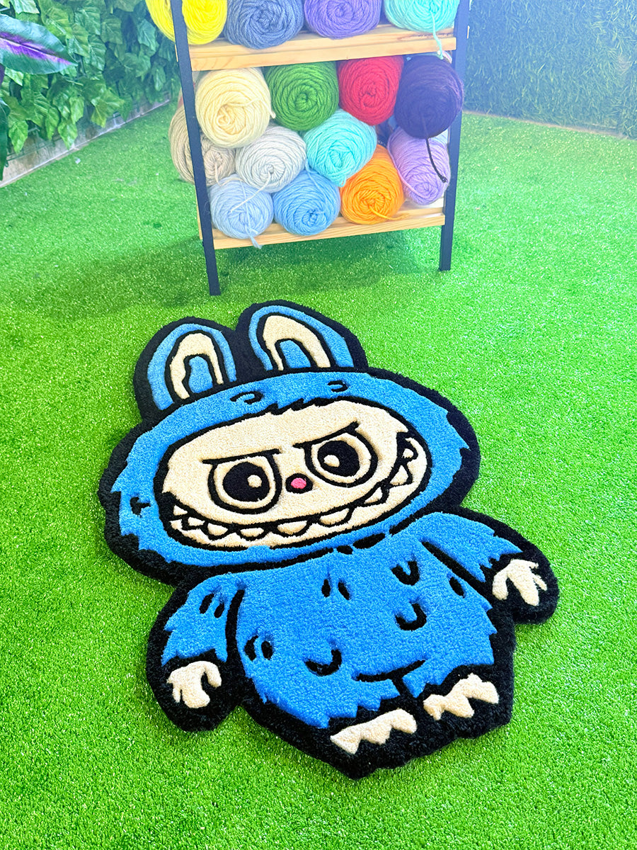 Labubu Blue Edition | Handmade Tufting Rug