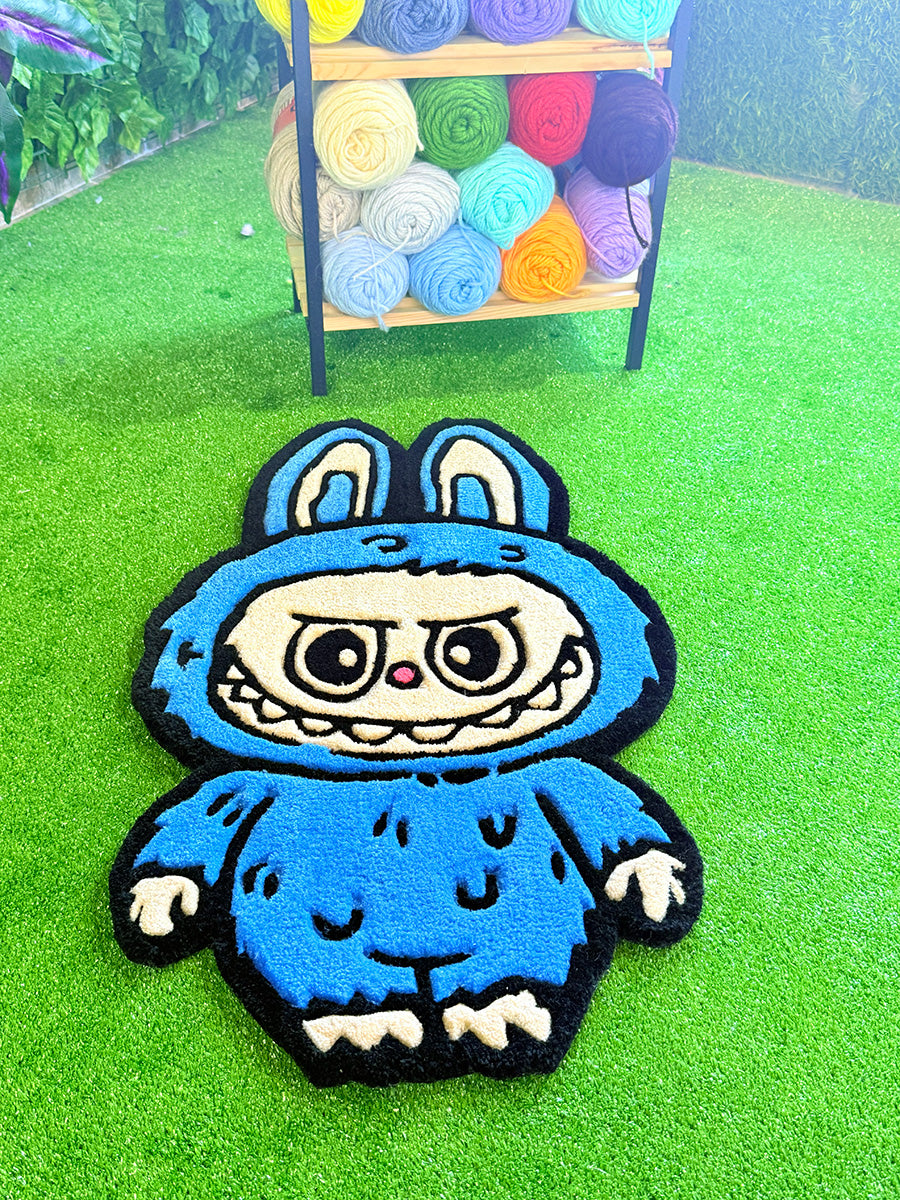 Labubu Blue Edition | Handmade Tufting Rug