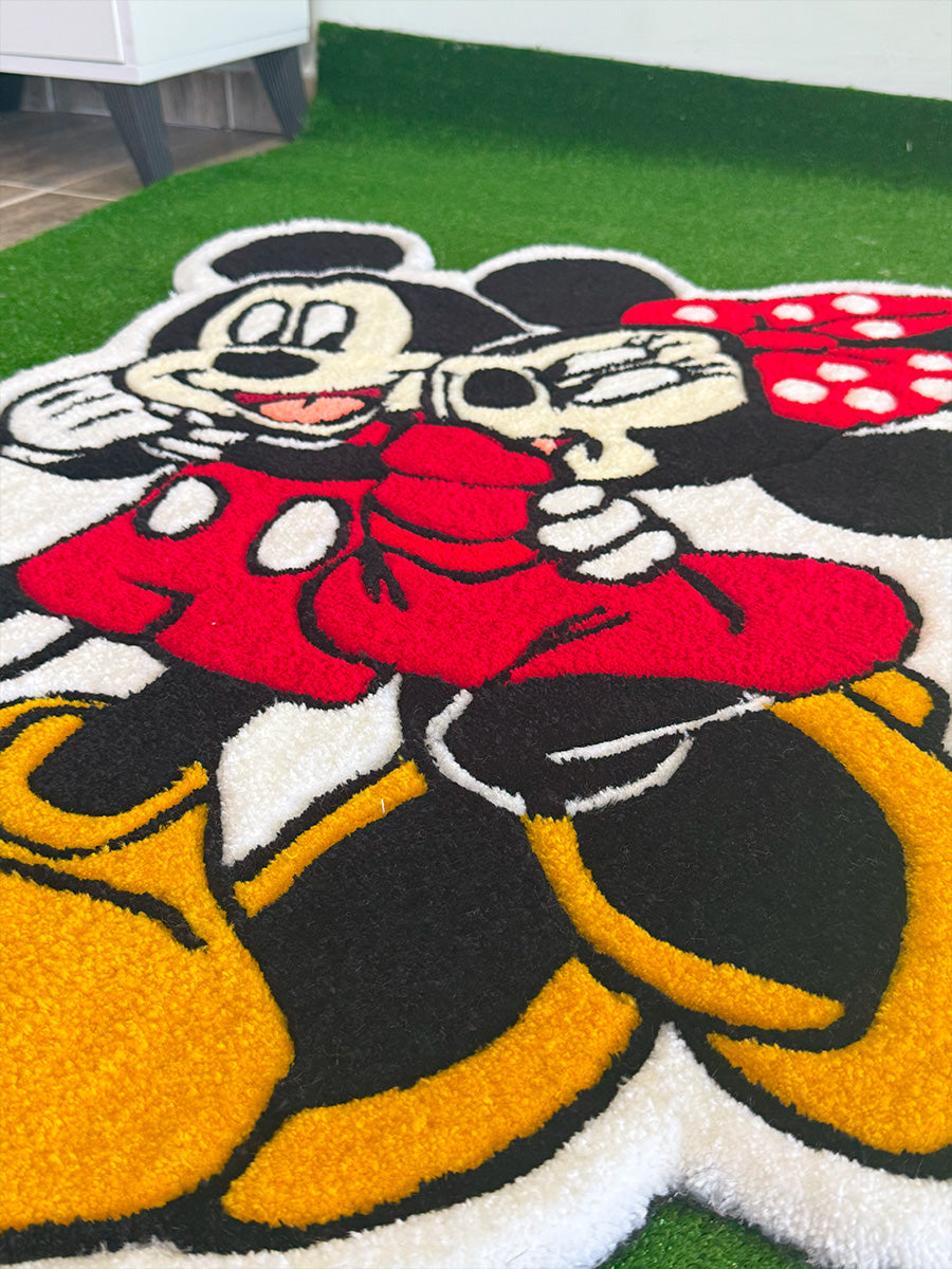 Mickey Mouse Halı Minnie Mouse Çocuk Halısı Tufting Halı