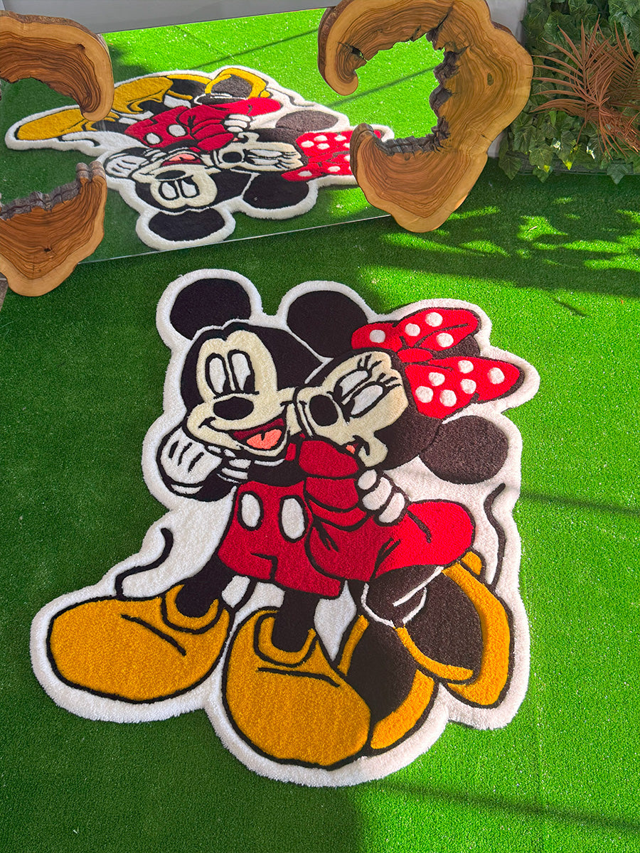 Mickey Mouse Halı Minnie Mouse Çocuk Halısı Tufting Halı