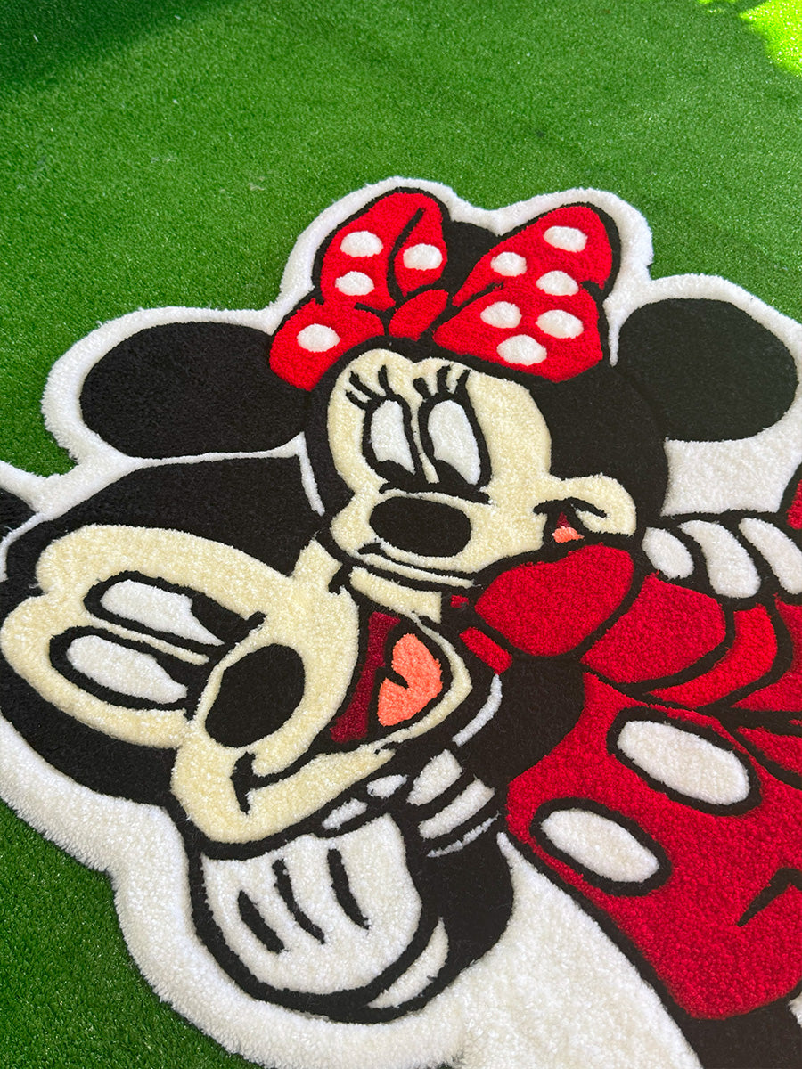Mickey Mouse Halı Minnie Mouse Çocuk Halısı Tufting Halı