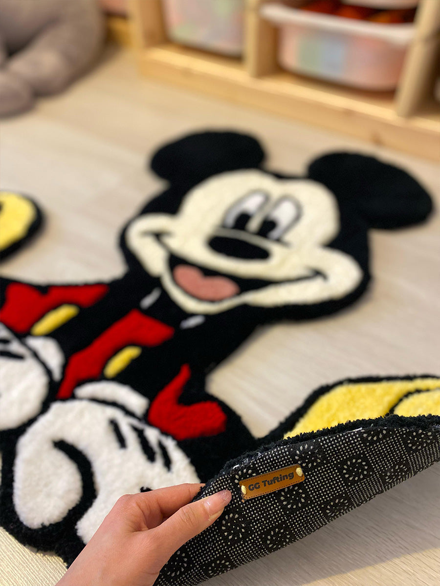 Mickey Mouse lu Halı Mickey Çocuk Halısı Tufting Halı