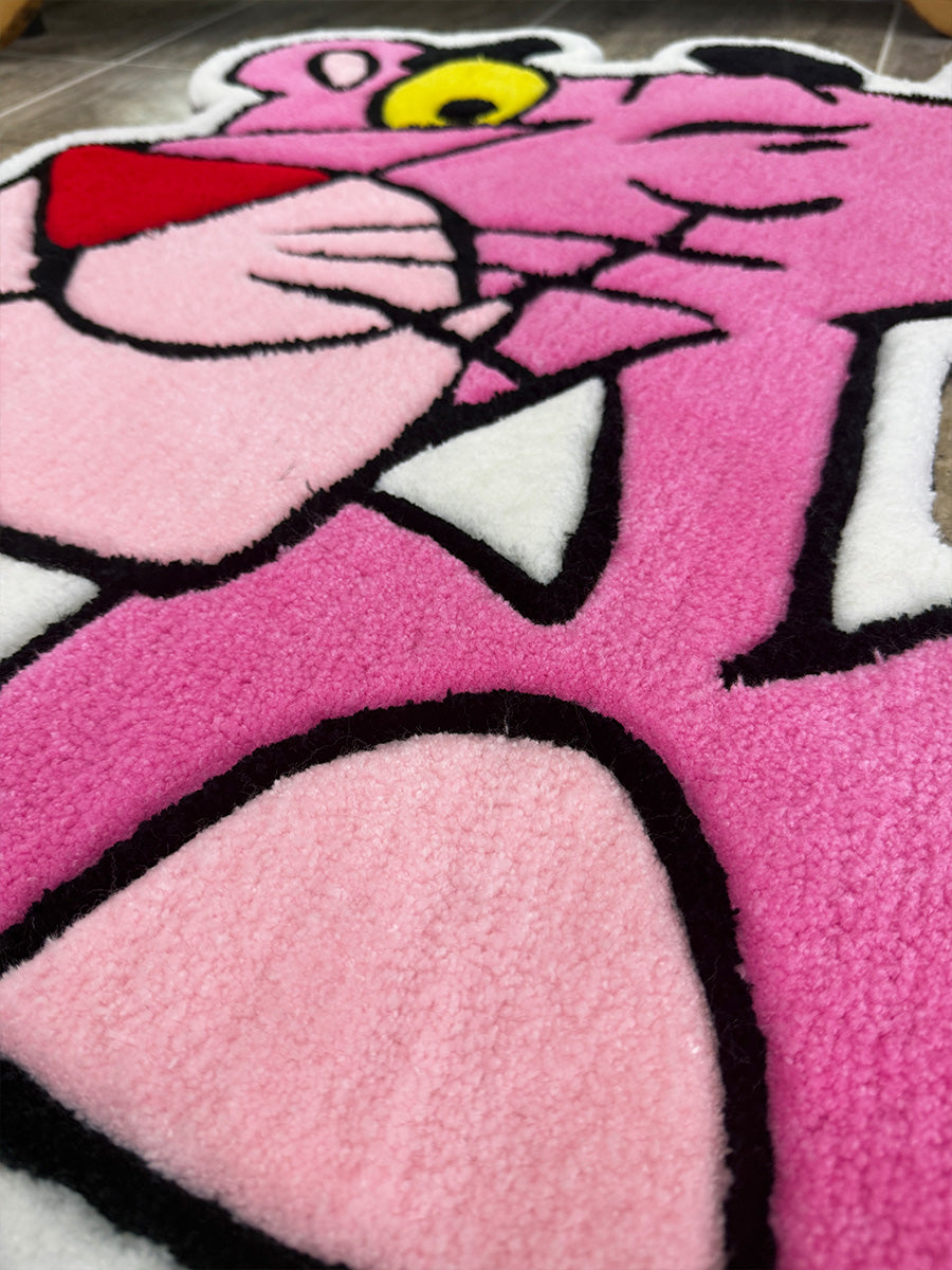 Pembe Panter Halı Çocuk Odası Halısı Tufting Halısı