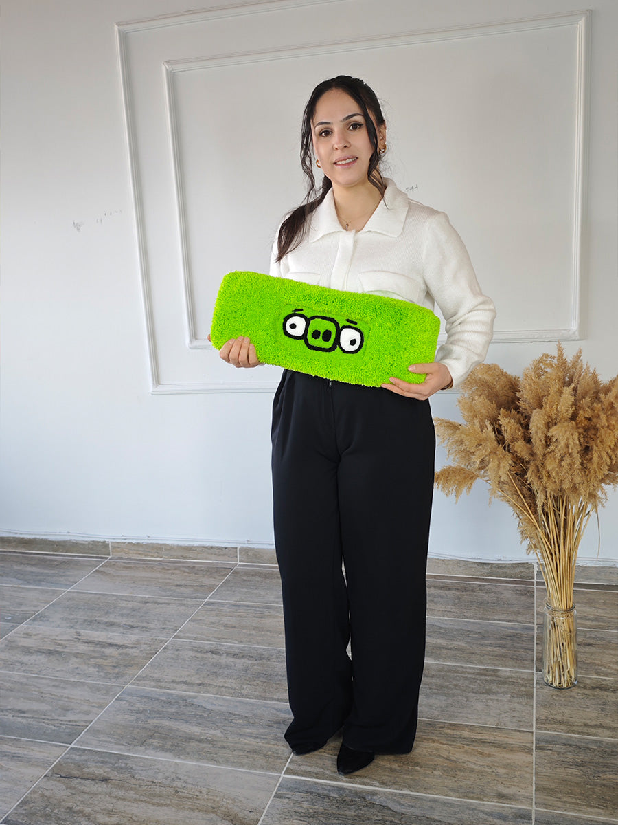 Angry Birds Pig Edition | Handmade Tufted Keyboard Pad