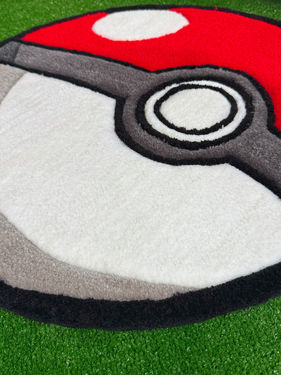 Pokemon Ball Halı Pokeball Pokemon Topu Tufting Halısı