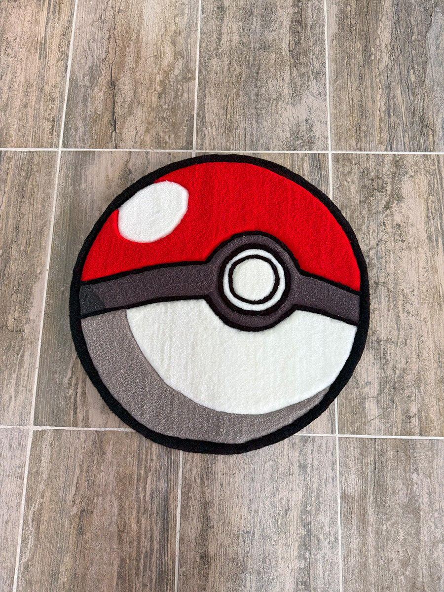 Pokemon Ball Halı Pokeball Pokemon Topu Tufting Halısı