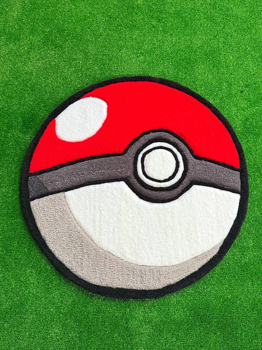 Pokemon Ball Halı Pokeball Pokemon Topu Tufting Halısı