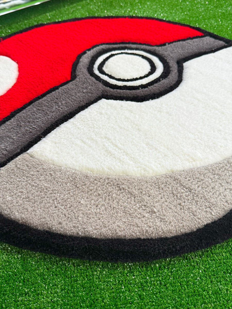 Pokemon Ball Halı Pokeball Pokemon Topu Tufting Halısı