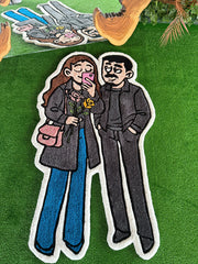 LOVENA Custom Couple Portrait | Handmade Tufted Rug