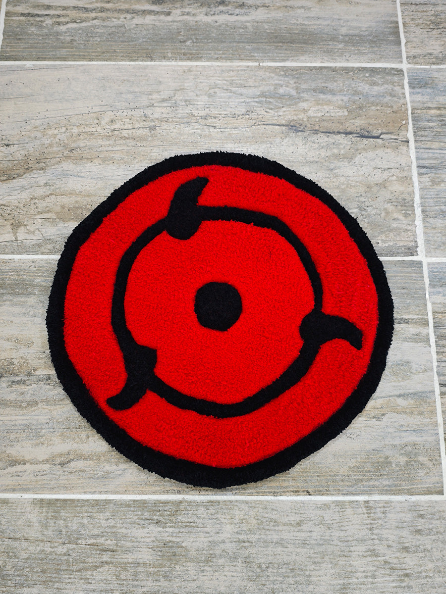 Sharingan Halıları - Uchiha Klanı Naruto Tufting Halısı 7 Adet