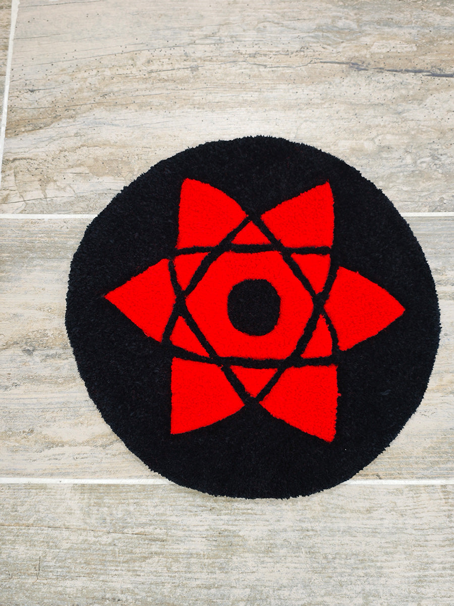 Sharingan Halıları - Uchiha Klanı Naruto Tufting Halısı 7 Adet