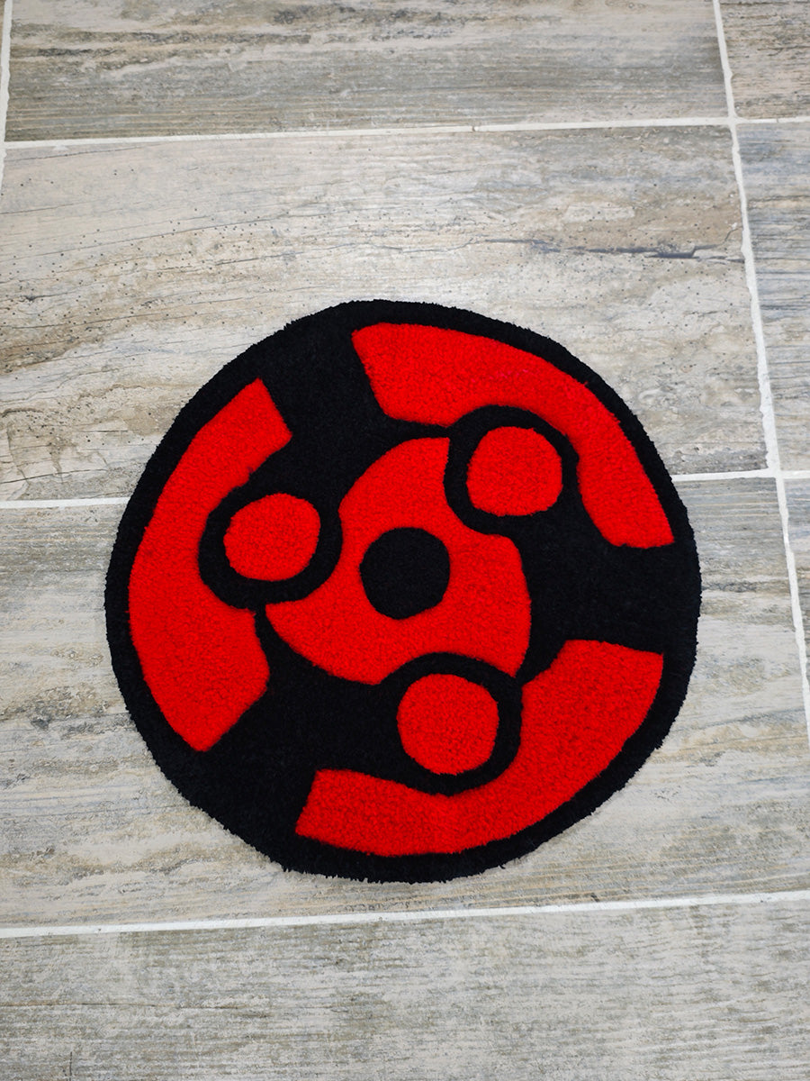 Sharingan Halıları - Uchiha Klanı Naruto Tufting Halısı 7 Adet