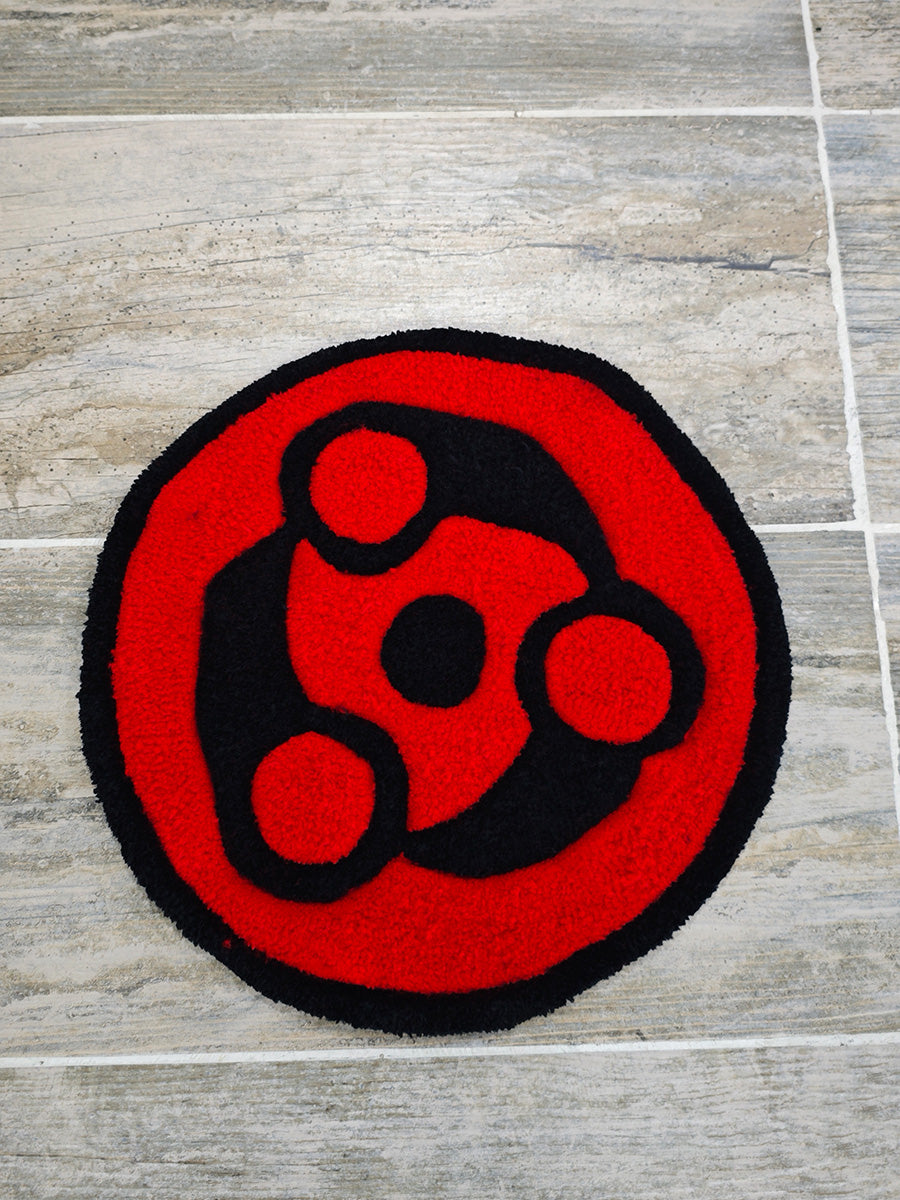 Sharingan Halıları - Uchiha Klanı Naruto Tufting Halısı 7 Adet