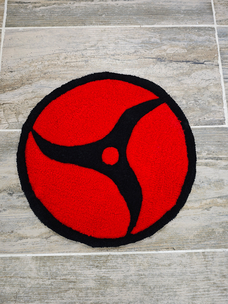 Sharingan Halıları - Uchiha Klanı Naruto Tufting Halısı 7 Adet