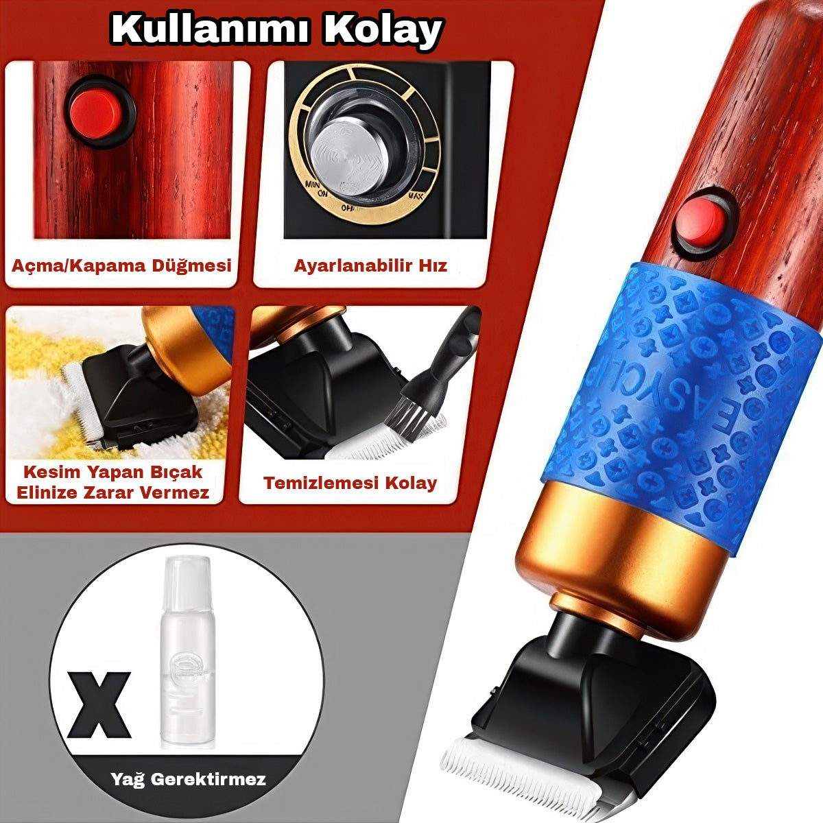 200W Tufting Carver / Rug Shearing Clippers / Full Carving Machine Set