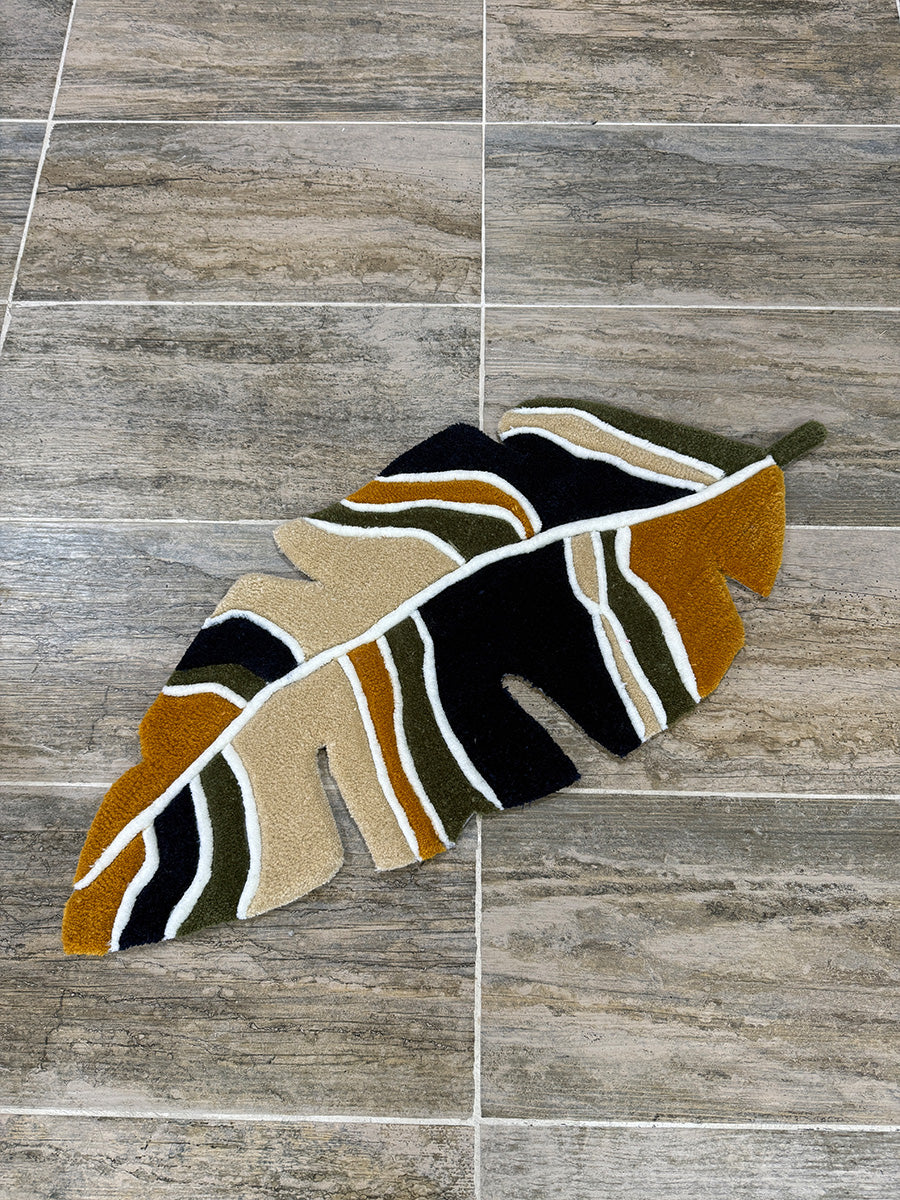 Yaprak Tufting Halısı Kilim Yaprak Halı Tufting Halı